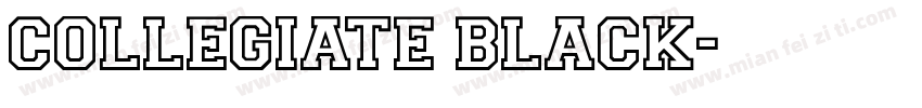 COLLEGIATE BLACK字体转换